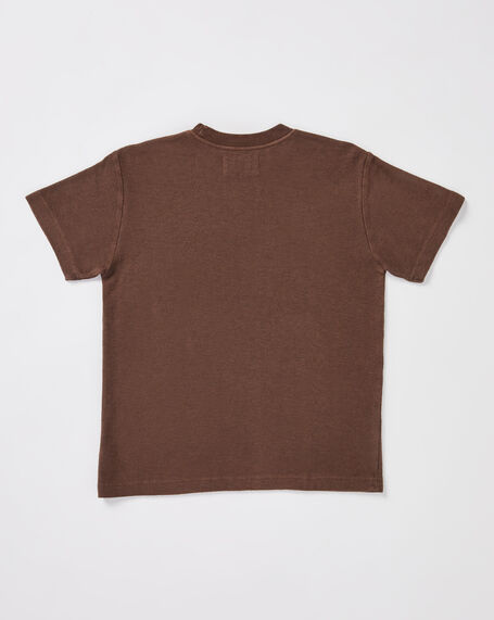 Teen Boys Ramona Short Sleeve T-Shirt in Cocoa