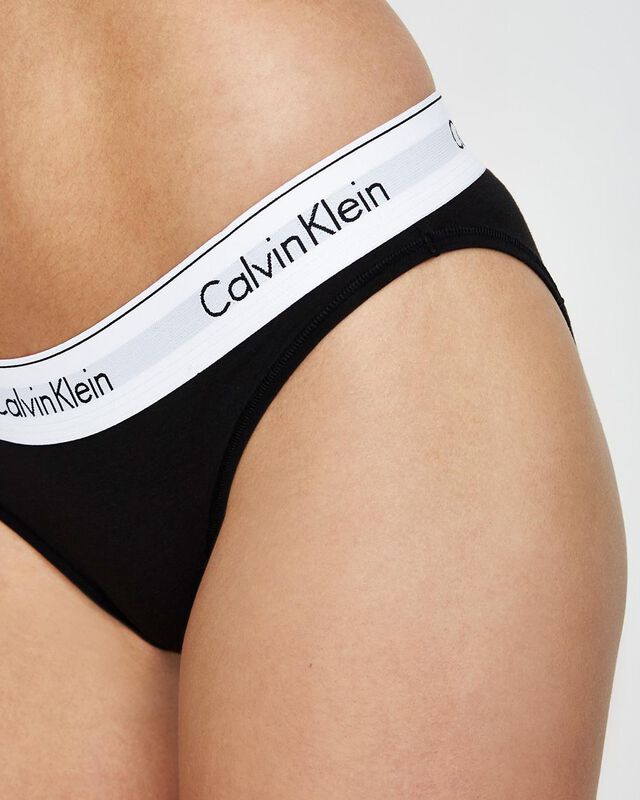 Modern Cotton Bikini Bottoms Black, hi-res image number null