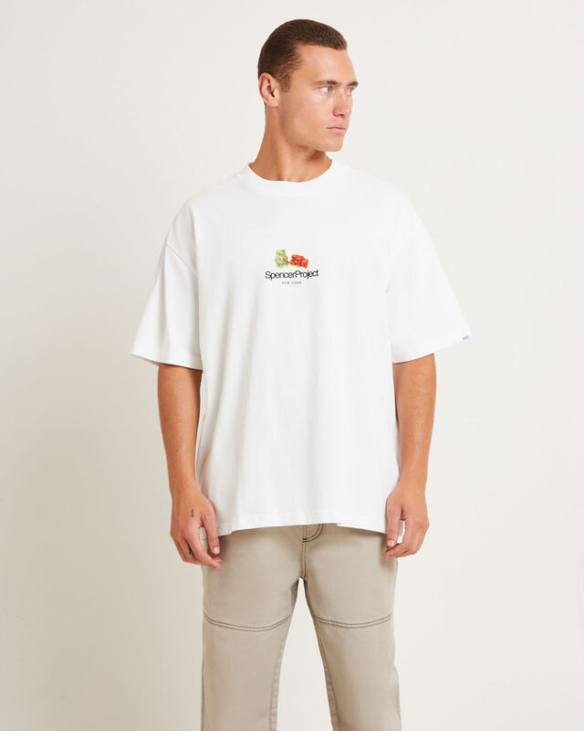 Gummies Short Sleeve T-Shirt in White, hi-res image number null