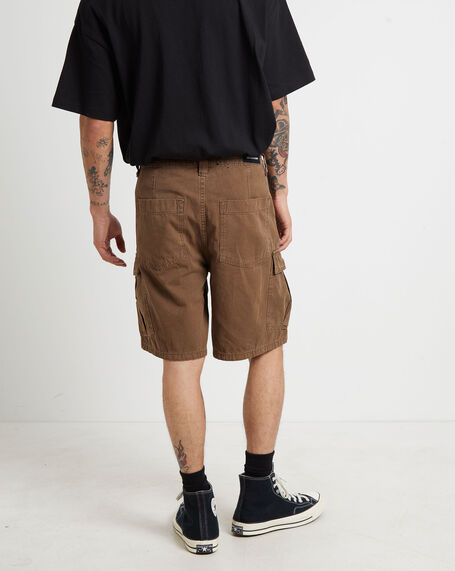 95 Cargo Baggy Shorts in Brown Stone