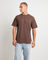 Thrown Out Recycled Retro Fit T-Shirt in Earth Brown