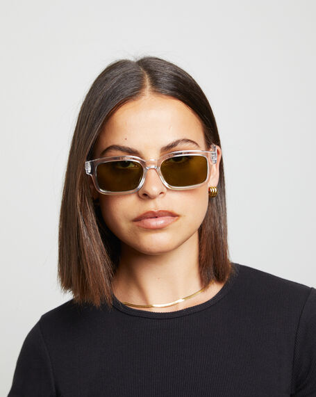 Le Sustain Recarmito Sunglasses in Crystal Clear Moss