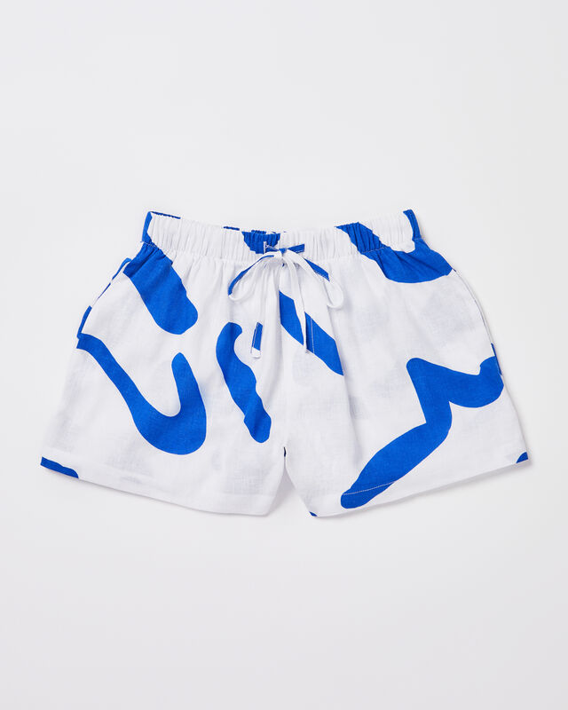 Teen Girls Charlie Swirl Shorts in Blue, hi-res image number null