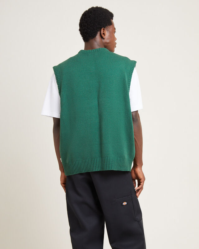 Service Knit Vest Green, hi-res image number null