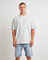 Narli Oversized Short Sleeve T-Shirt in Ash Grey