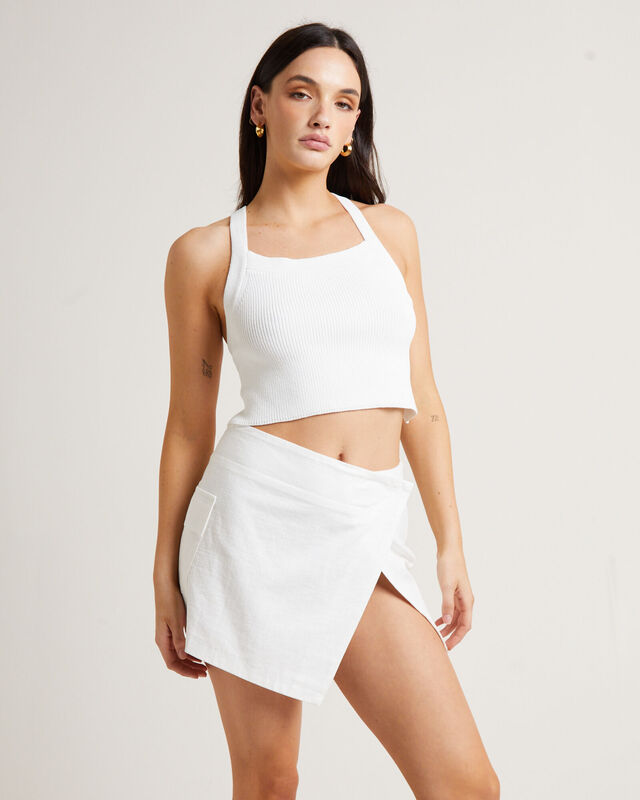 Andi Compact Knit Cross Back Top, hi-res image number null