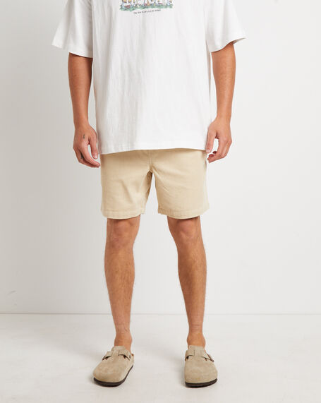Bedford Cord Shorts in Latte