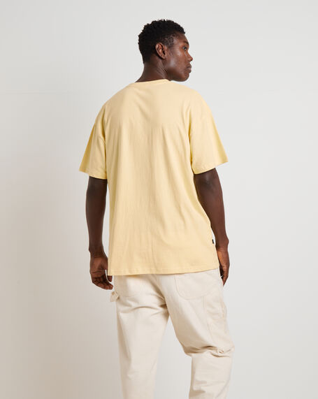 Gone Moody 50-50 AAA Short Sleeve T-Shirt in Solid Butter Yellow