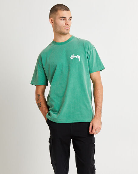 Fuzzy Dice Heavyweight Short Sleeve T-Shirt Pine Green