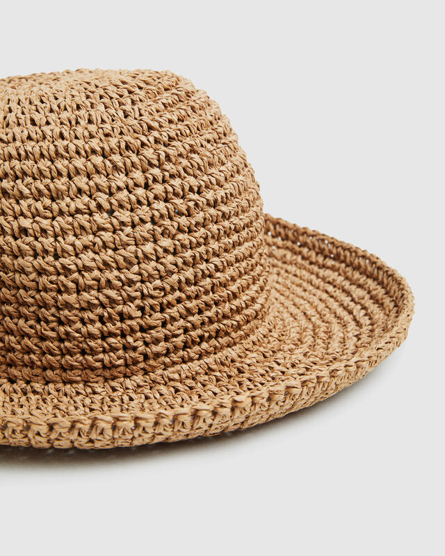North Straw Bucket Hat in Natural, hi-res image number null