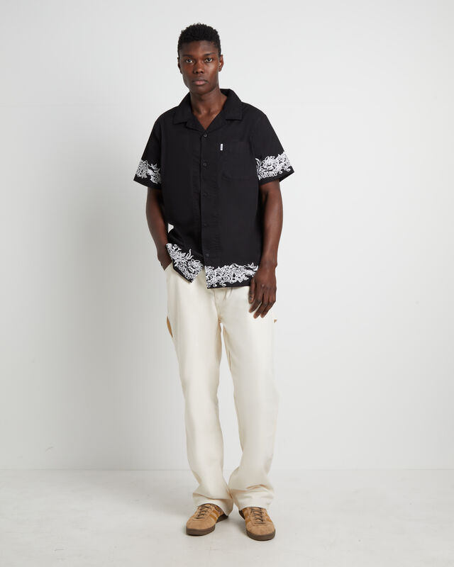 Precious Cosmos Short Sleeve Shirt in Washed Black, hi-res image number null