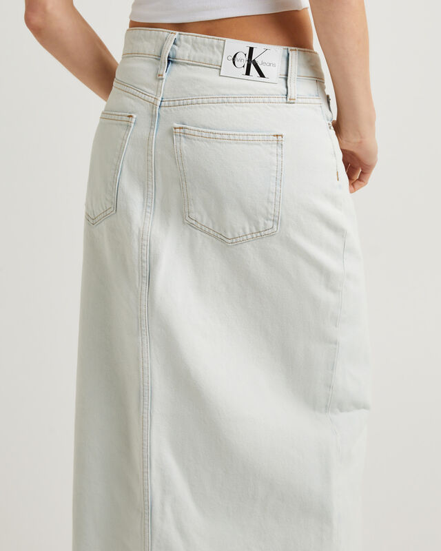 Front Split Maxi Denim Skirt, hi-res image number null