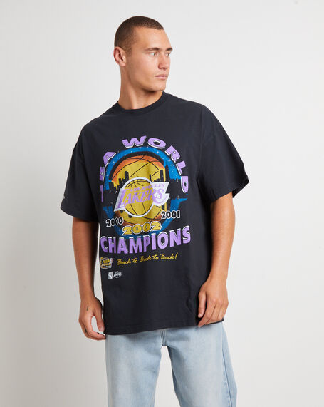 Lakers Final Champions T-Shirt in Faded Black