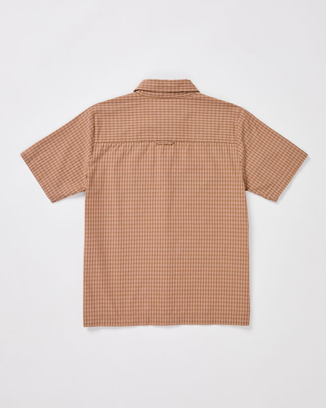 Teen Boys Skate Short Sleeve Shirt in Brown, hi-res image number null