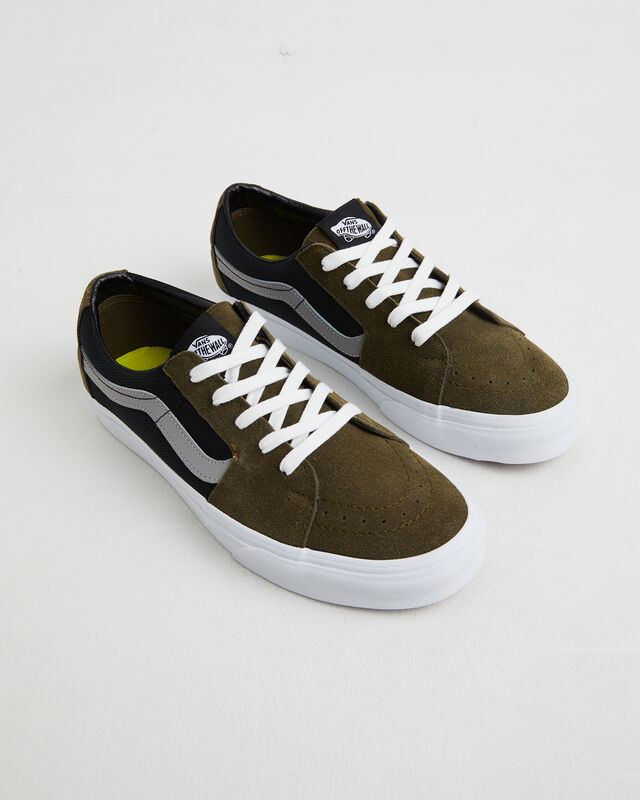 Sk8-Low 2-Tone Sneakers in Olive/Black, hi-res image number null