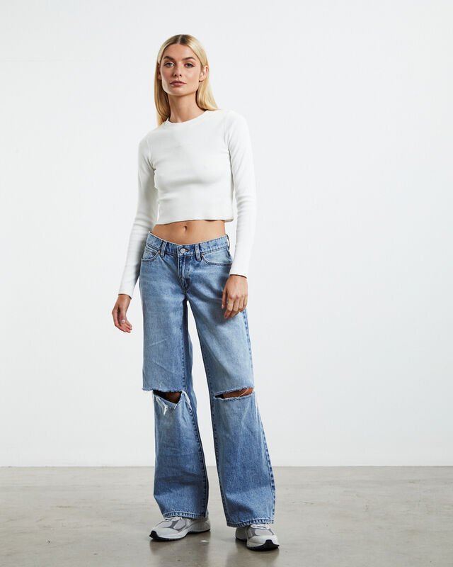 A 99 Low & Wide Jeans Susanna Rip Blue, hi-res image number null