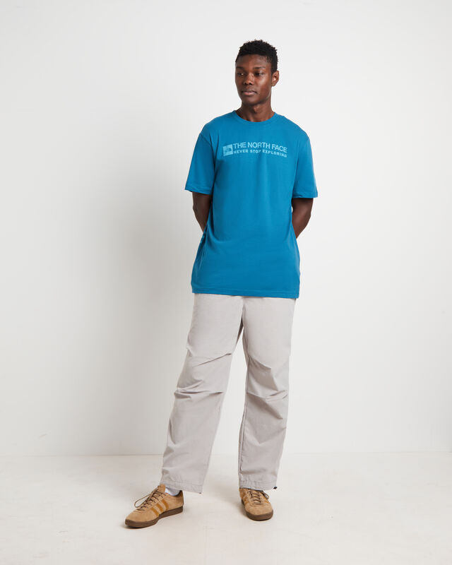 Short Sleeve Brand Proud T-Shirt in Blue Coral, hi-res image number null