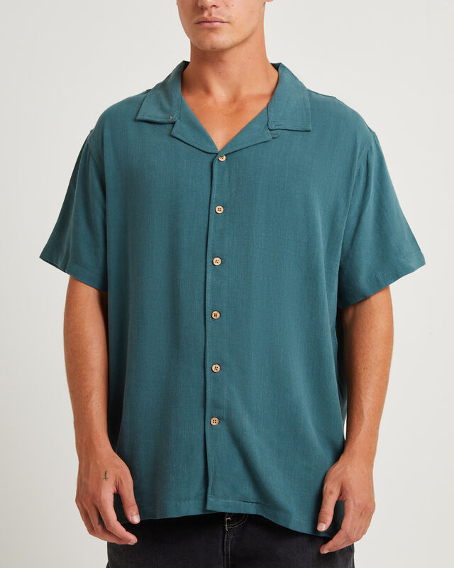 Ernie Resort Short Sleeve Shirt Green, hi-res image number null