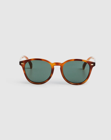 Bandwagon Sunglasses Vintage Tort/Green Mono