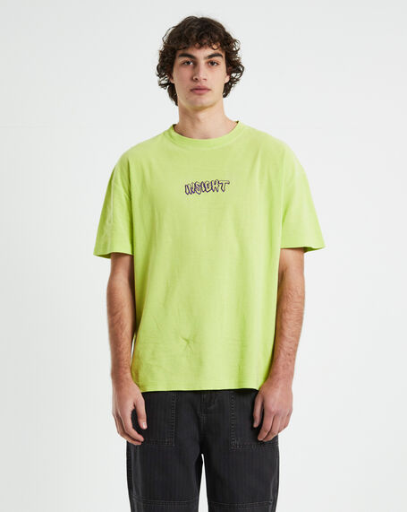 Dive Short Sleeve T-Shirt in Lime Green