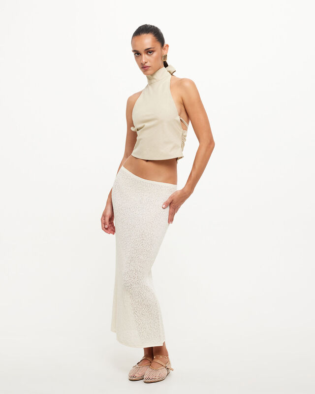 Pure Midi Skirt in Cream, hi-res image number null