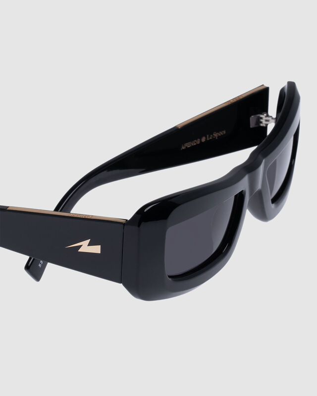 Afends X Le Specs Armour Sunglasses Black, hi-res image number null