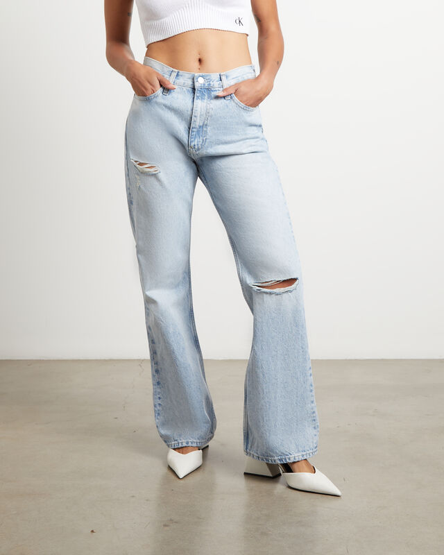 Authentic Bootcut Denim Jeans in Light Blue, hi-res image number null