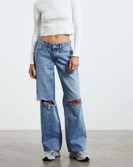A 99 Low & Wide Jeans Susanna Rip Blue