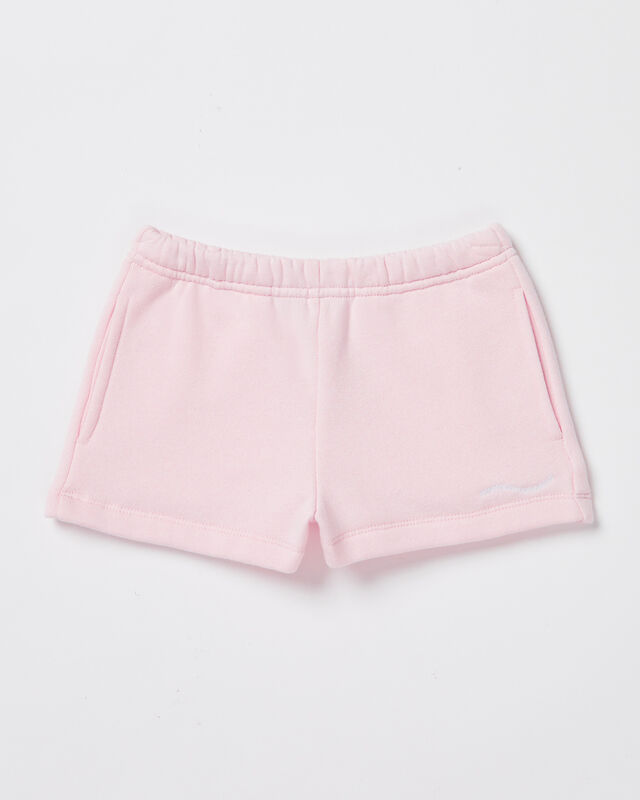 Girls Pull On Fleece Shorts in Ballet Pink, hi-res image number null