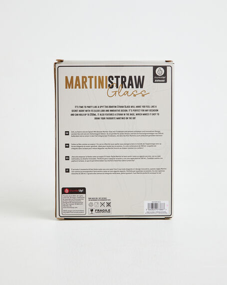 Martini Glass With Straw