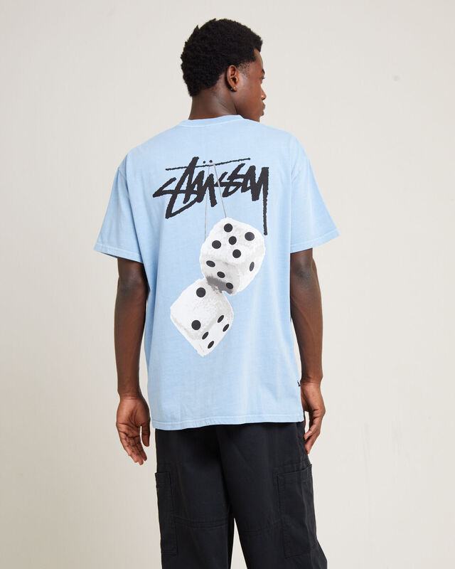 Fuzzy Dice Heavyweight Short Sleeve T-Shirt Powder Blue, hi-res image number null