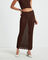 Eleanora Lace Knit Maxi Skirt Dark Chocolate Brown