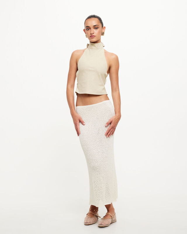 Pure Midi Skirt in Cream, hi-res image number null