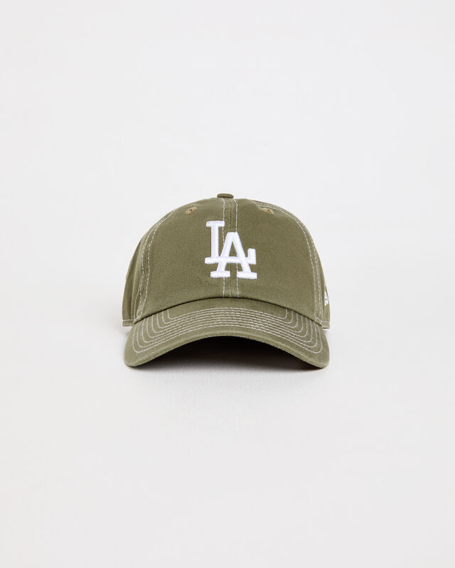 Casual Classic LA Dodgers Cap in Olive/White, hi-res image number null