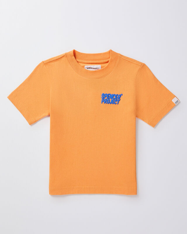 Boys Puffy Short Sleeve T-Shirt in Orange, hi-res image number null