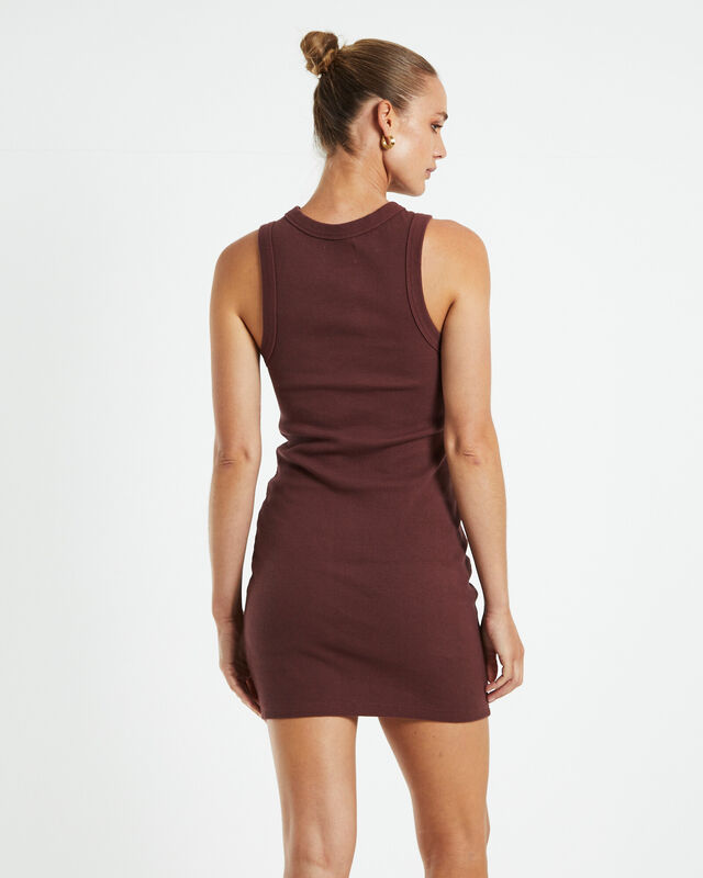 A heather Singlet Dress Coffee Brown, hi-res image number null