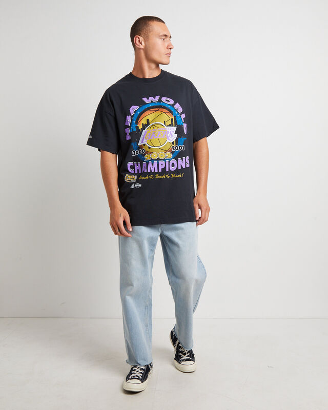 Lakers Final Champions T-Shirt in Faded Black, hi-res image number null