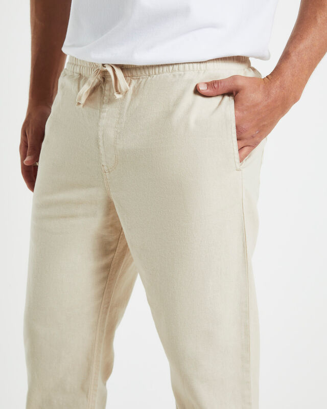 Brody Linen Pants Natural, hi-res image number null