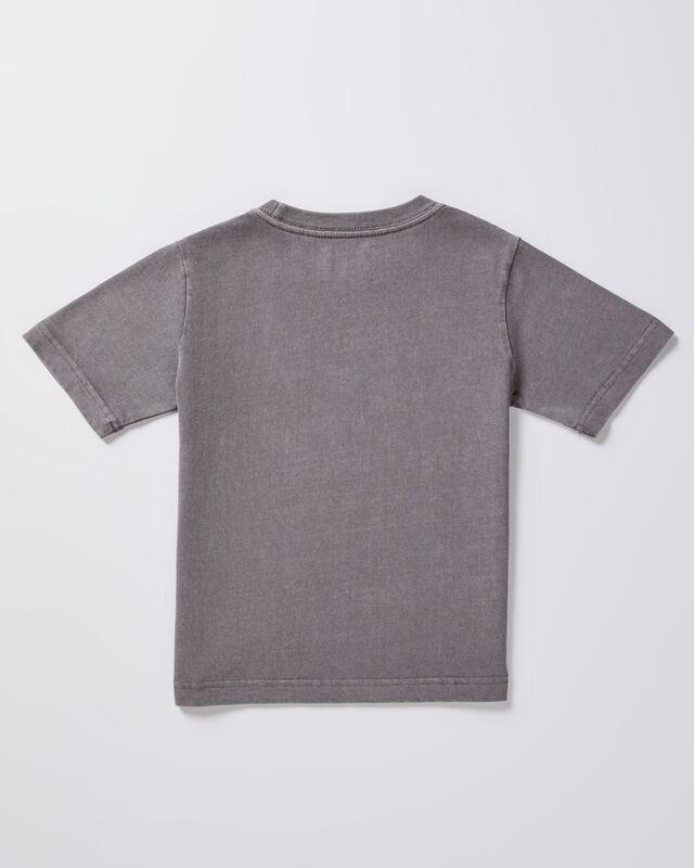 Boys OG Vintage Short Sleeve T-Shirt Pewter Grey, hi-res image number null