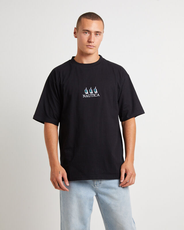 Lando Short Sleeve T-Shirt in Black, hi-res image number null
