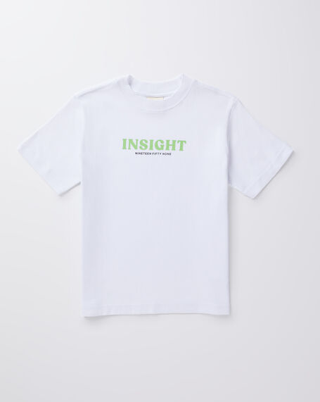 Teen Boys Atom Short Sleeve T-Shirt in White