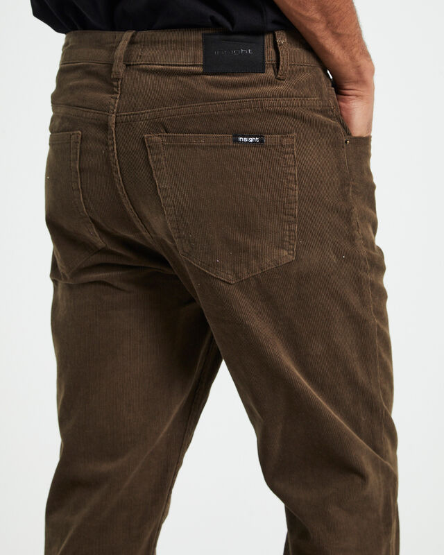 Switch Cord Pants in Chocolate Brown, hi-res image number null