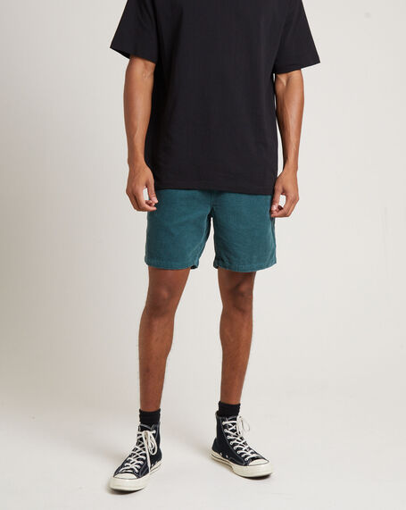 Bedford Cord Shorts in Teal
