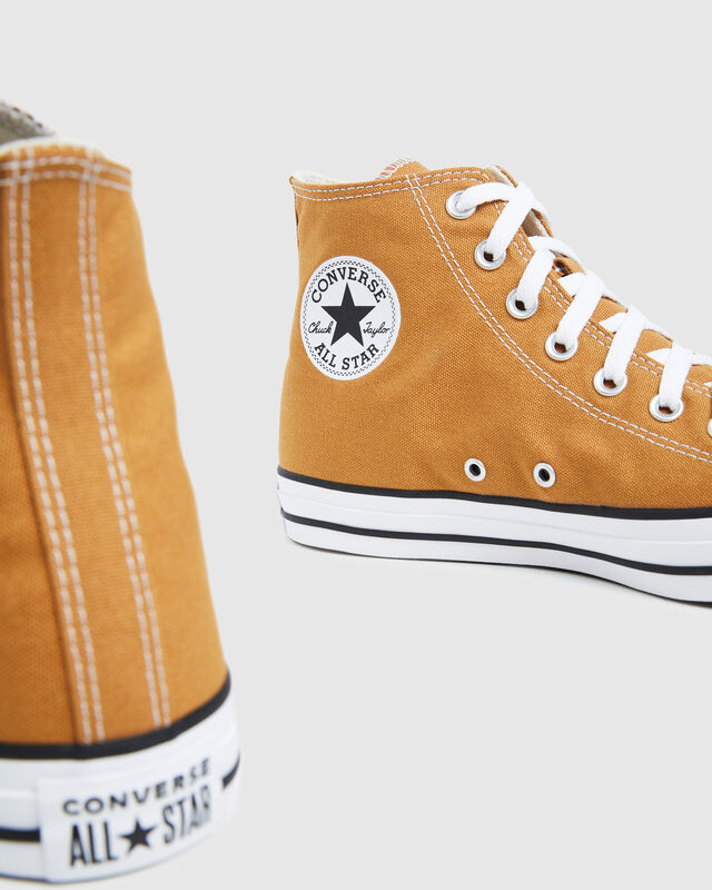 Chuck Taylor All Star Canvas Sneakers Amber Brew/White/Black, hi-res image number null
