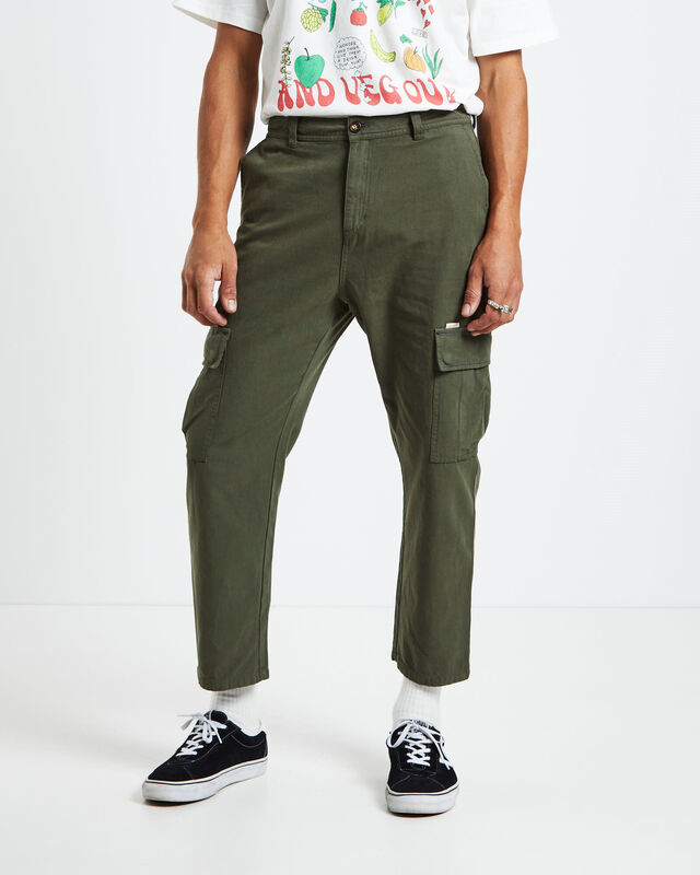 Green Onions Cargo Pants Army Green, hi-res image number null