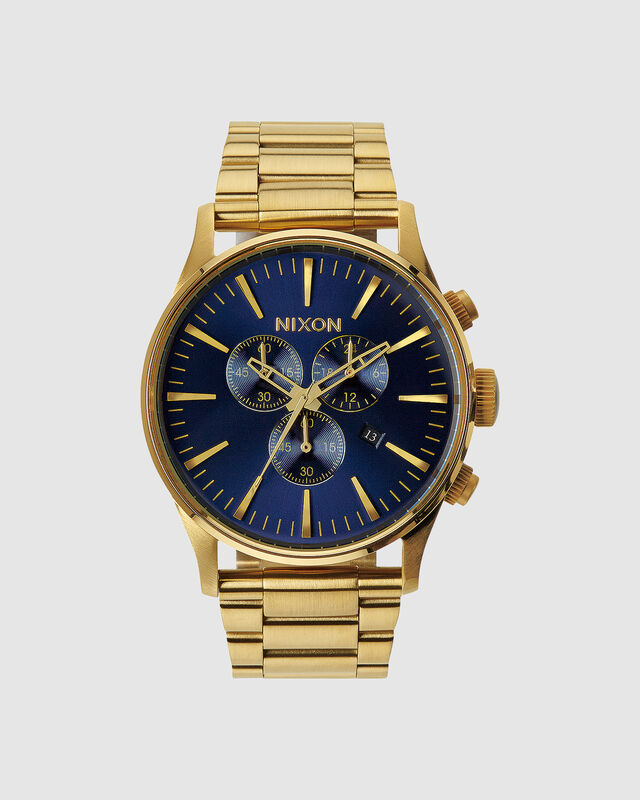 Sentry Chrono Watch Gold/Blue Sunray, hi-res image number null