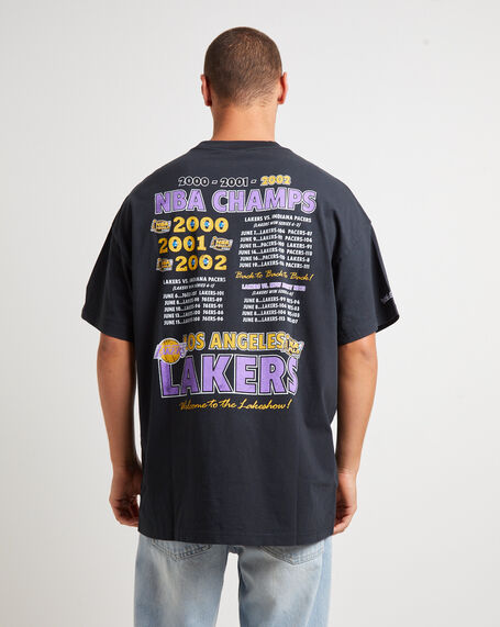 Lakers Final Champions T-Shirt in Faded Black