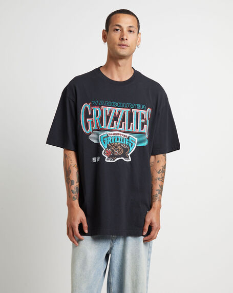 Underscore Grizzlies Short Sleeve T-Shirt in Black
