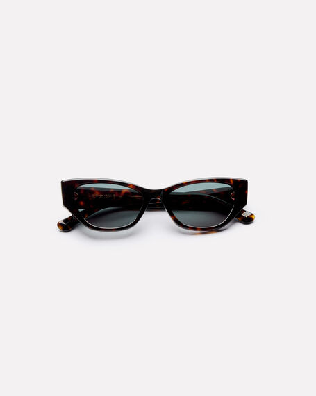 Reprise Sunglasses in Tortoise Polished/Green