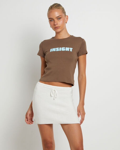 Dazed & Confused Baby Tee in Chocolate